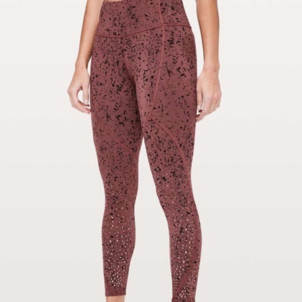 Lululemon Splatter To The Beat Tights sz 4